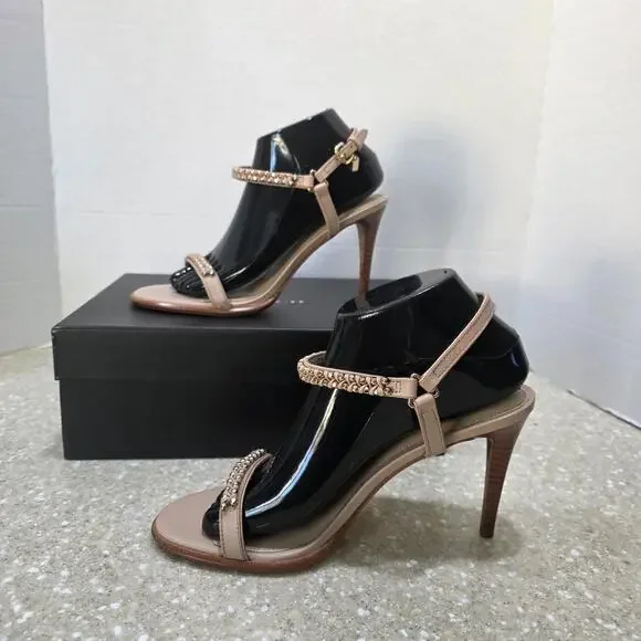 Coach Kalie Soft Shine Calf Heel/Sandal Style No. Q8258 A01146 Women's Sz 8.5M - Picture 4 of 12